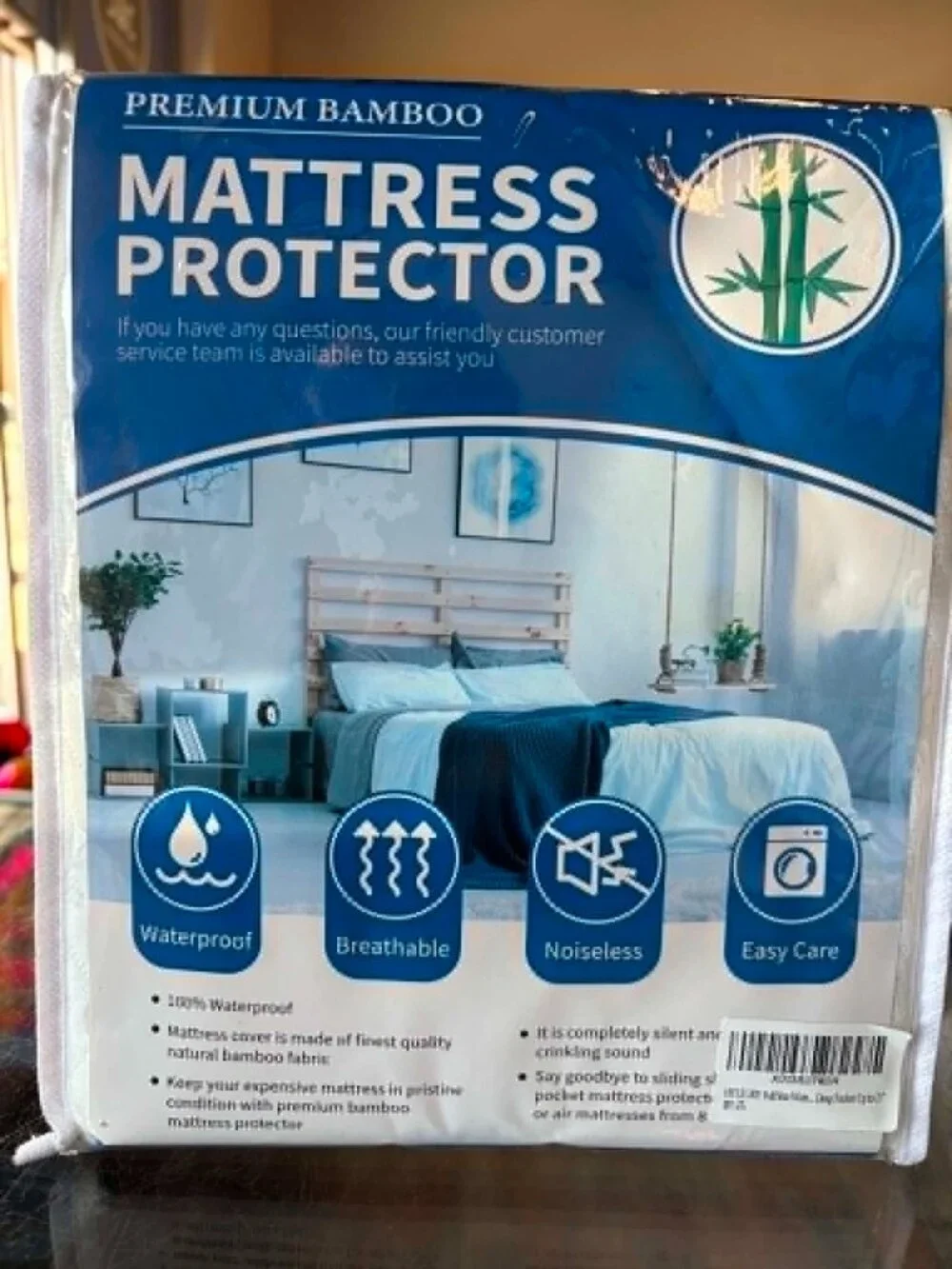 HYLEORY Full Size Waterproof Mattress Pad Protector, Up to 21